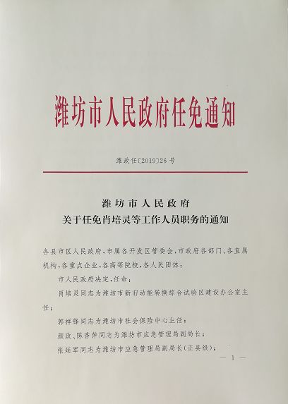 濰坊市外事辦公室人事任命揭曉，塑造外事工作新篇章